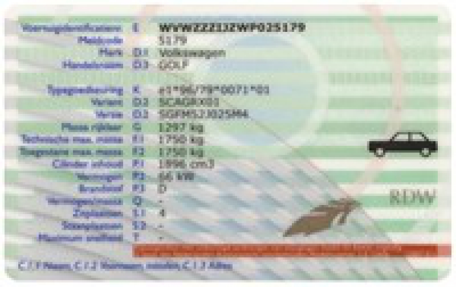 Het overschrijven van uw kentekenbewijs